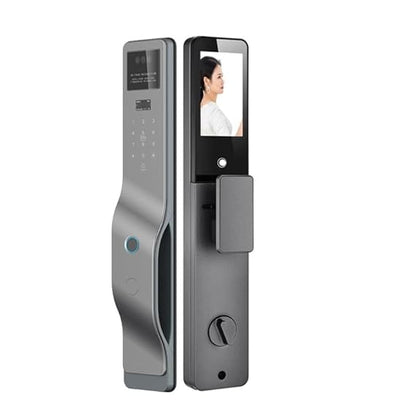 K7 Smart Door Lock with 3D Face & Palm Vein Recognition | WiFi Biometric Digital Lock with Camera | Fingerprint, PIN, RFID Card & Key | Video Calling | 3 Years Warranty