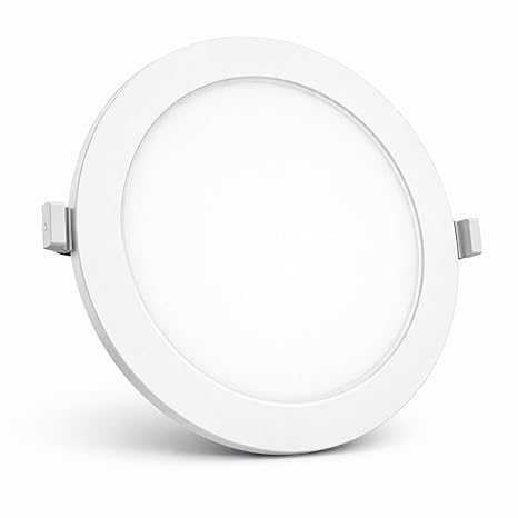 Round Led Panel Light — Natural White (4000K) | Plastic Body | Recessed Panel for False Ceiling | for Kitchen, Living Room, Home/Office, Dining Room (1, 9, Watts, 4 inch)