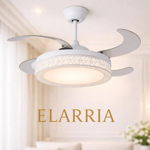Elarria WhiteNova Ceiling Fan with Remote Control