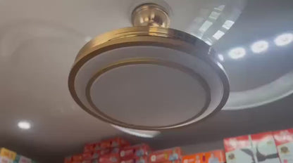 Elarria GoldAura Ceiling Fan with Remote Control